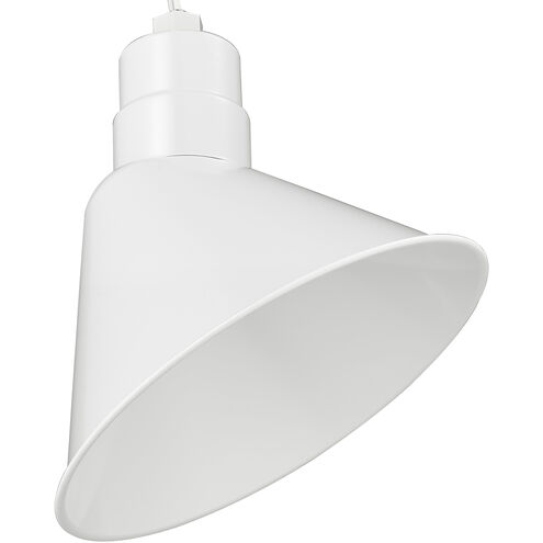 R Series White 12 inch Angle Shade